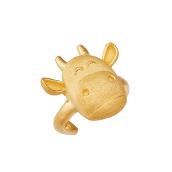 순금 소띠 돌반지 3.75g